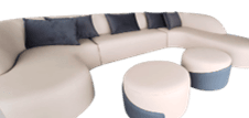 Custom-designed luxury outdoor furniture by EcoTech Group for premium hospitality and residential developments.