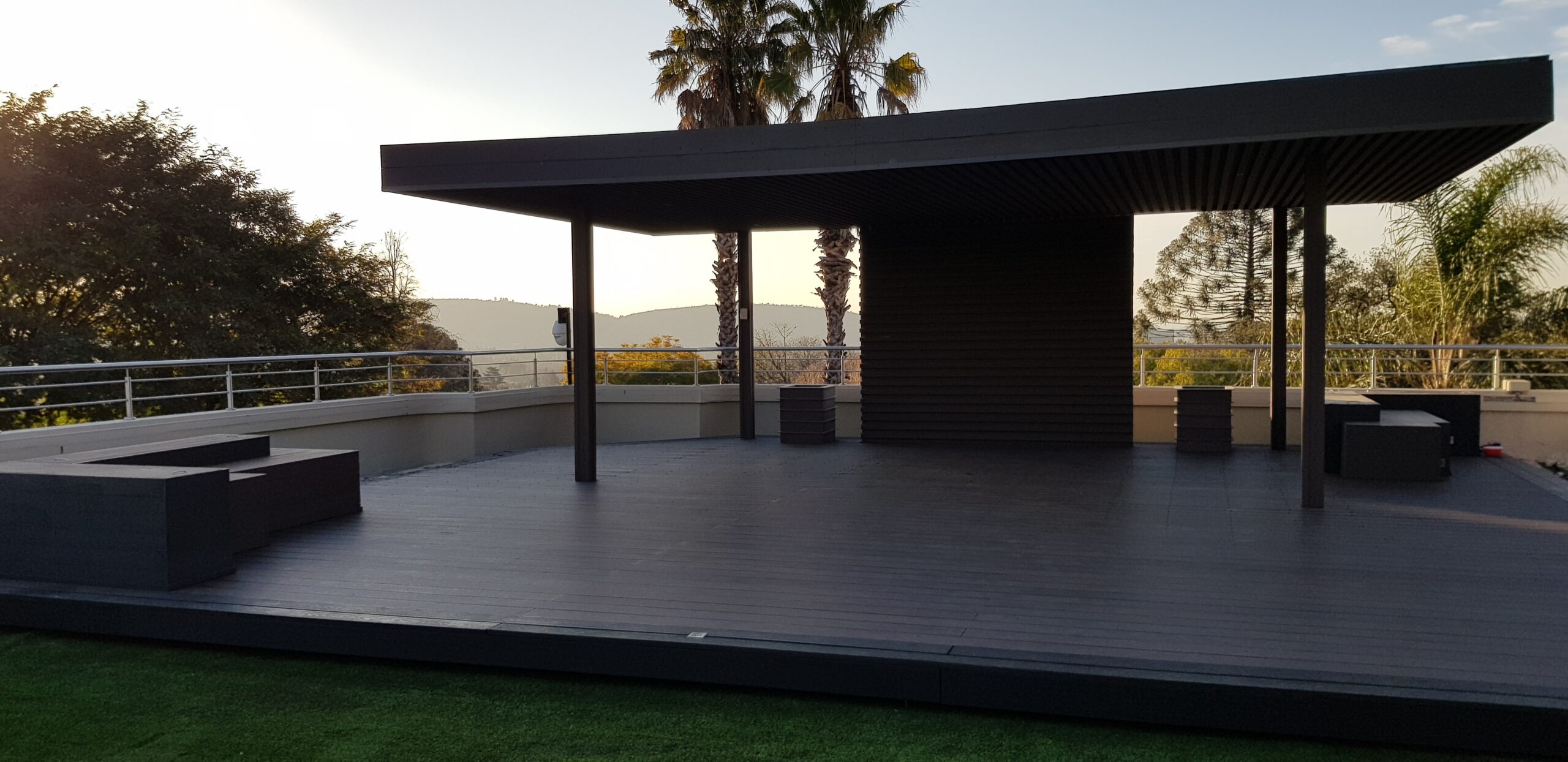 Premium composite decking installation