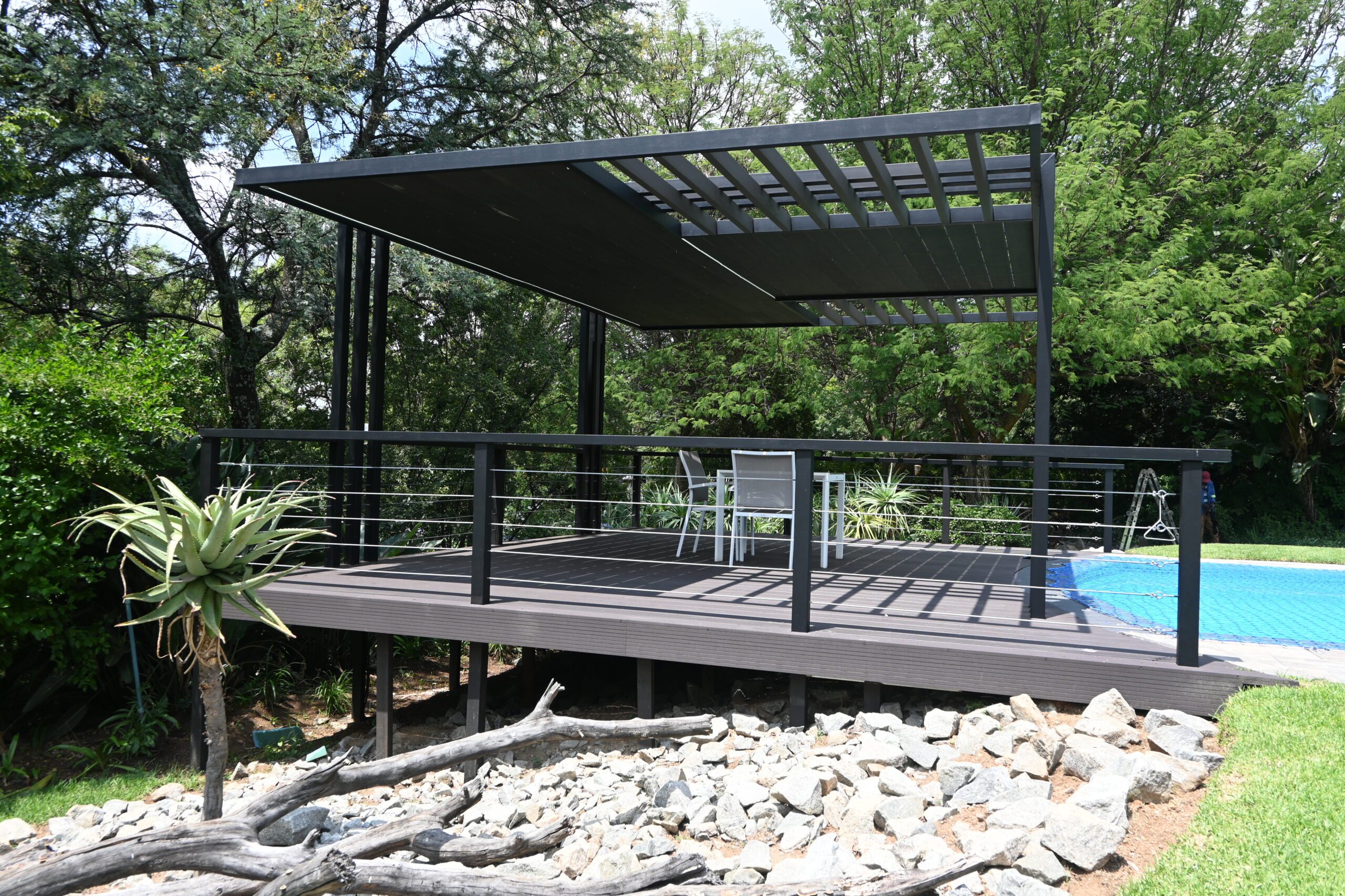 Premium composite outdoor space